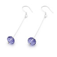 Crystal And 925 Sterling Silver With Platinum Plated Earrings