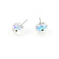 Crystal And 925 Sterling Silver With Platinum Plated Earrings