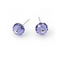 Crystal And 925 Sterling Silver With Platinum Plated Earrings