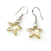 Crystal And 925 Sterling Silver With Platinum Plated Earrings