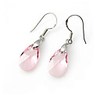 Crystal And 925 Sterling Silver With Platinum Plated Earrings