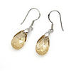 Crystal And 925 Sterling Silver With Platinum Plated Earrings