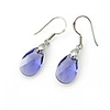Crystal And 925 Sterling Silver With Platinum Plated Earrings