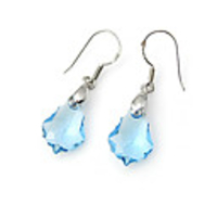 Crystal And 925 Sterling Silver With Platinum Plated Earrings