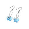 Crystal And 925 Sterling Silver With Platinum Plated Earrings