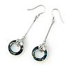 Crystal And 925 Sterling Silver With Platinum Plated Earrings