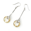 Crystal And 925 Sterling Silver With Platinum Plated Earrings