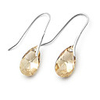 Crystal And 925 Sterling Silver With Platinum Plated Earrings