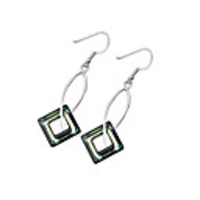Crystal And 925 Sterling Silver With Platinum Plated Earrings