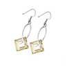 Crystal And 925 Sterling Silver With Platinum Plated Earrings