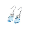 Crystal And 925 Sterling Silver With Platinum Plated Earrings