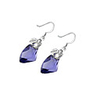 Crystal And 925 Sterling Silver With Platinum Plated Earrings
