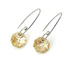 Crystal And 925 Sterling Silver With Platinum Plated Earrings