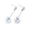 Crystal And 925 Sterling Silver With Platinum Plated Earrings