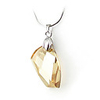 Crystal And 925 Sterling Silver With Platinum Plated Pendant - Champagne