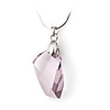 Crystal And 925 Sterling Silver With Platinum Plated Pendant - Pink