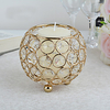 Crystal Candlestick Metal Candle Cup Wedding Site Candlelight Dinner Decoration Candlestick Accessories