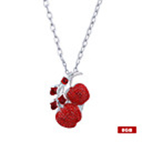 Crystal Cherry Shaped USB2.0 Flash Drive Necklace (8GB)