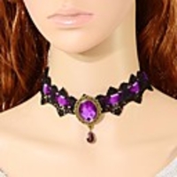 Crystal Choker Necklace Statement Necklace Tattoo Style Synthetic Gemstones Crystal Lace Necklace Jewelry For Wedding Party / Vintage Necklace / Tattoo Choker Necklace / Vintage Necklace