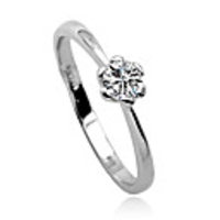 Crystal Diamond Inlaid Flower Ring