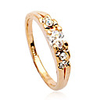Crystal Diamond Inlaid Square Ring
