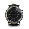 Crystal Fashion Wrist Watch - Black