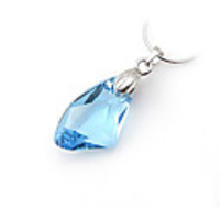 Crystal Plated Pendant - Blue