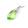Crystal Plated Pendant - Green
