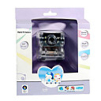 Crystal See-Thru 2MP 4-LED PC USB 2.0 Webcam with Microphone and LCD Mounting Clip