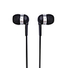 Crystal Stereo Earphones WHF-065(3.5mm Jack/Black)
