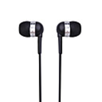Crystal Stereo Earphones WHF-065(3.5mm Jack/Black)