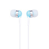 Crystal Stereo Earphones WHF-065(3.5mm Jack/Blue)