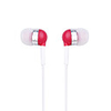 Crystal Stereo Earphones WHF-065(3.5mm Jack/Red)