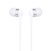 Crystal Stereo Earphones WHF-065(3.5mm Jack/White)