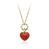 Crystal Strawberry Pendant Necklace