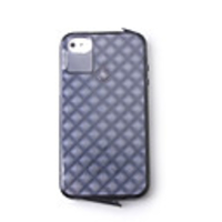 Crystal Style TPU Case for iPhone 4 (Black)