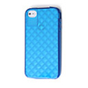 Crystal Style TPU Case for iPhone 4 (Blue)