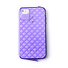 Crystal Style TPU Case for iPhone 4 (Purple)