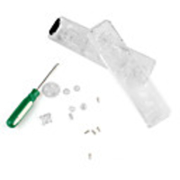 Crystal Transparent Replacement Housing for Wii Controller (with Installation Kit)