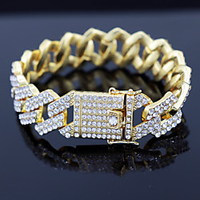 Cuban Chain Bracelet Hip Hop Bracelet Birthday Casual / Sporty Alloy Bracelet Jewelry Silver For Gift Birthday miniinthebox
