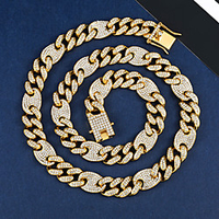 Cuban Link Chain Necklace Friends Trendy Alloy Silver 50 cm Necklace Jewelry For Gift miniinthebox