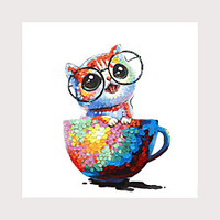 Cup Cat Oil Painting On Canvas Abstract Contemporary Art Wall Paintings Handmade Painting Home Office Decorations Canvas Wall Art Painting Rolled Canvas(No Frame)