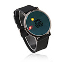Cup Pattern Face Rolling Ball Display Multicolor LED Wrist Watch