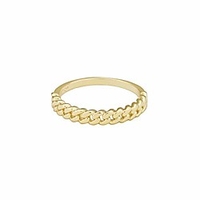 curb chain ring (gold,  6)