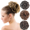 curly bridal updo chignon fluffy bun synthetic hair extensions pieces for black women more colors miniinthebox