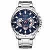 curren mens watches 3 dials chronograph luxury wrist watch for men with calendar watch