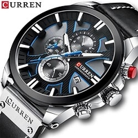 CURREN Quartz Watch for Men Analog Quartz Stylish Stylish Formal Style Waterproof Calendar Large Dial Alloy Leather Fashion miniinthebox