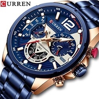 CURREN Quartz Watch for Men Analog Quartz Stylish Stylish Formal Style Waterproof Calendar Noctilucent Alloy Alloy Fashion miniinthebox