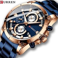CURREN Quartz Watch for Men Digital Quartz Stylish Stylish Formal Style Waterproof Calendar Fake Three Eyes Six Needles Alloy Alloy Fashion miniinthebox
