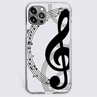 Curve Music Case For Apple iPhone 12 iPhone 11 iPhone 12 Pro Max Unique Design Protective Case Shockproof Back Cover TPU